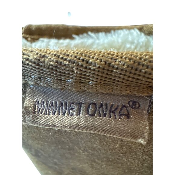Minnetonka Women's Suede Shearling-Lined Boots Size 6 Brown - Picture 4 of 9
